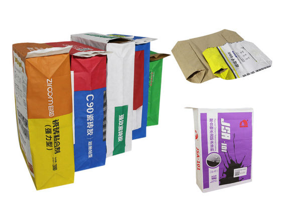 Bolsos pregelatinizados de la válvula del papel del saco de papel de Kraft del almidón 15kg 20kg 25kg