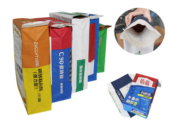 las bolsas de papel de 20kg 25kg Multiwall Kraft pulverizan el empaquetado del almidón de patata