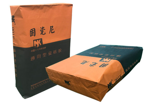 Bolsas de papel multi industriales constructivas de la capa para el polvo 15kg 20kg 25kg de la masilla