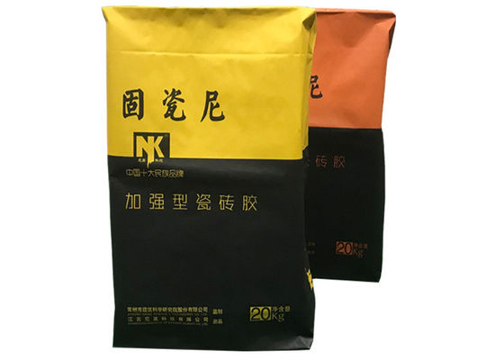 Impresión pegada yeso de la bolsa de papel de la válvula 15kg 20kg 25kg Flexo