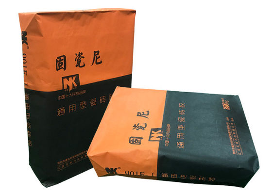 Prenda impermeable que cubre la parte inferior pegada del cuadrado de las bolsas de papel de Multiwall de la válvula