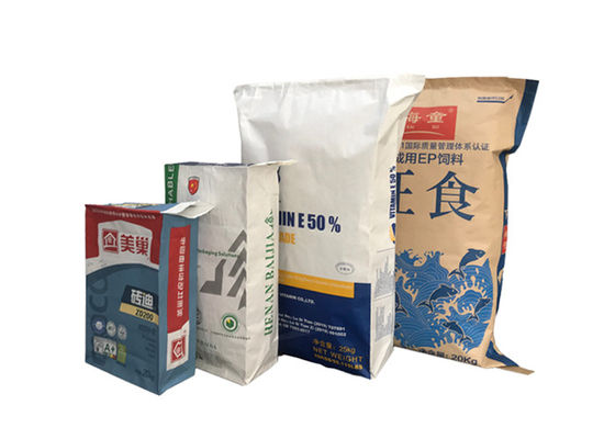 parte inferior vacía del bloque de Clay Gypsum Plaster Mortar Powder de las bolsas de papel de la válvula de 25kg 50kg Kraft