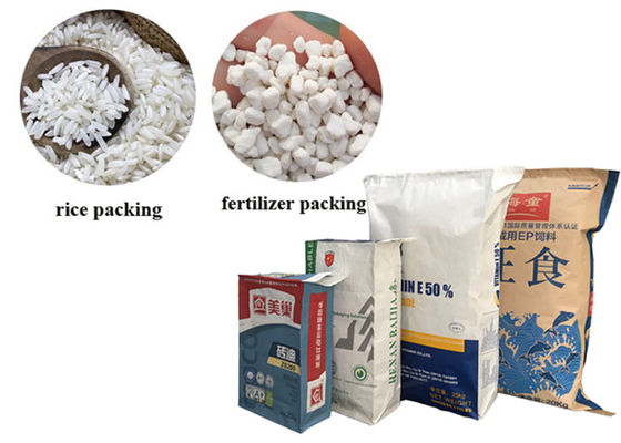 saco de papel del bolso de la válvula de 25kg 20kg 50kg Multiwall Kraft para el empaquetado del material del polvo