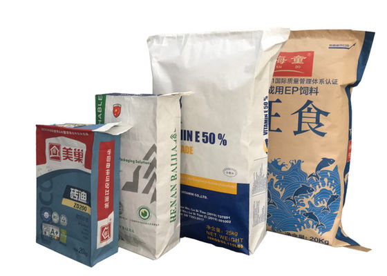 Bolsa de papel reciclada amistosa Eco- de la harina de trigo de la categoría alimenticia de la bolsa de papel de Multiwall Kraft