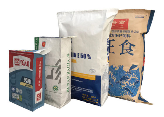 Bolso de papel a prueba de humedad reciclable modificado para requisitos particulares del embalaje del material de construcción del bolso de la válvula