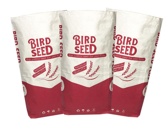 Bolsas de papel de Multiwall 25kgs Kraft Brown 2 capas/3 capas