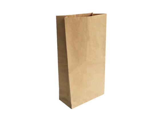 sacos de papel de Kraft reciclados bolsas de papel del arroz de 25kg Brown Multiwall