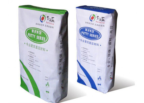 Cliente que imprime el bolso de la válvula de la bolsa de papel de Kraft de la resistencia de agua para el uso industrial 25Kg