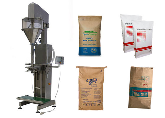 bolsa de papel de empaquetado del pienso de las bolsas de papel de 25kg 20kg Multiwall para la alimentación del ganado