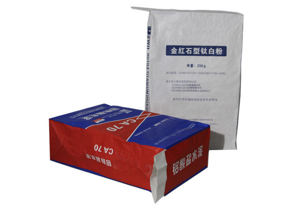 el cemento de papel multi industrial de los sacos 20kg 25kg Kraft del papel de empapelar 25kg empaqueta la laminación del PLA