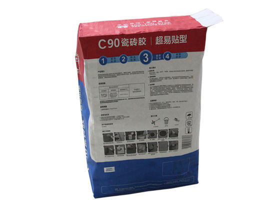 bolsa de papel de papel de empaquetado del cemento de los bolsos 50kg Kraft del cemento de la válvula del papel de 25kg Kraft