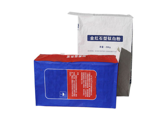 la bolsa de papel de 25kg Kraft 20kg 25kg modificó el bolso de papel del embalaje para requisitos particulares de la harina de Kraft