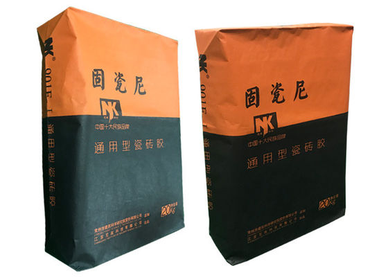 las bolsas de papel secas de Multiwall del bolso del cemento del mortero de 20kg 25kg 40kg 50kg tejan el polvo adhesivo de la masilla del mortero del yeso del bolso de la válvula