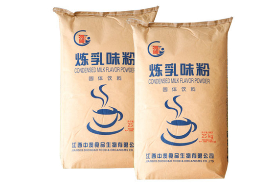 La leche de polvo de los Cocos del polvo del té pulveriza la categoría alimenticia de papel del saco de Multiwall