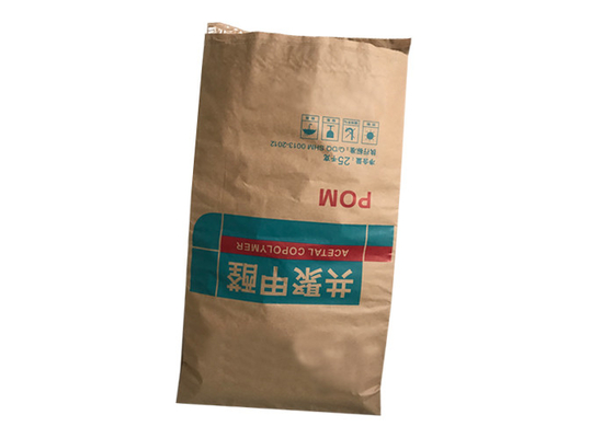 Multiwall biodegradable soldó la categoría alimenticia en caliente blanca de Brown de las bolsas de papel