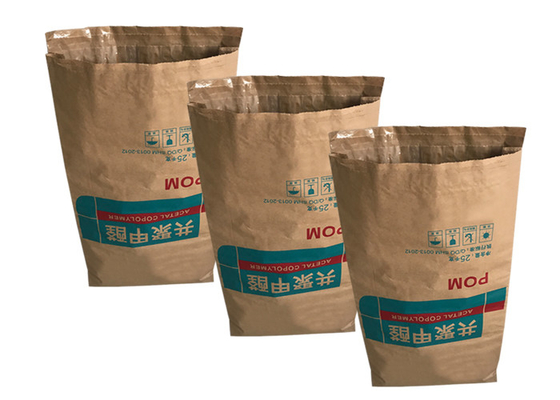 25kg 20kg 2 capas o 3 capas + sacos de papel de Brown Kraft de las bolsas de papel de Multiwall del trazador de líneas del PE