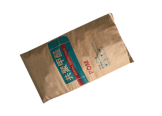 25kg 20kg 2 capas o 3 capas + sacos de papel de Brown Kraft de las bolsas de papel de Multiwall del trazador de líneas del PE