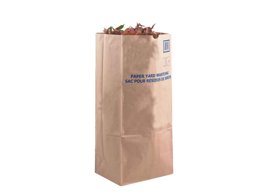 Logo Lawn Paper Bags de encargo capacidad grande de 30 galones