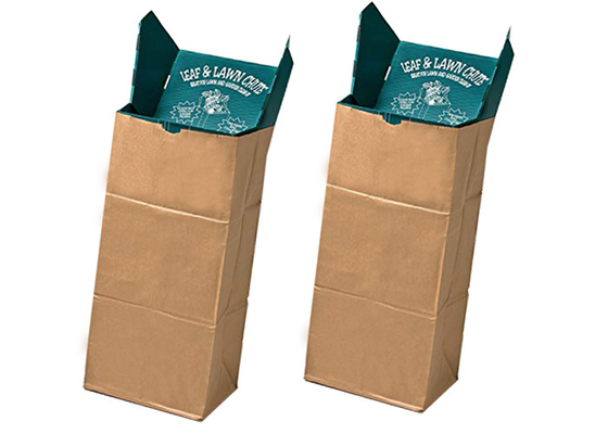 El césped rechaza el cuadrado del césped de Multiwall Kraft basa la bolsa de papel 300m m 400m m 900m m