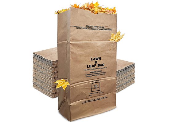 Bolsos de papel del césped y del césped de Multiwall Kraft de la basura