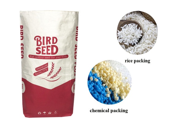 categoría alimenticia de la protección de la humedad de las bolsas de papel de 15kg 20kg 25kg Multiwall Kraft