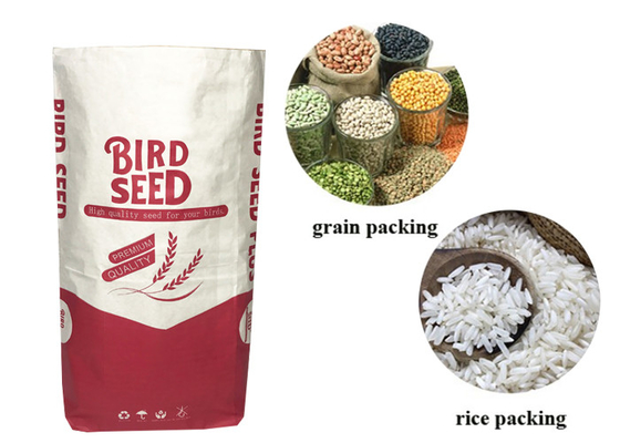 Bolsas de papel de Multiwall Kraft de la capa doble para Cat Litter Animal Feed Packaging