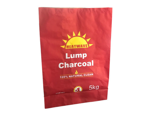 bolsos de empaquetado del carbón de leña de la barbacoa 5kg de la capacidad de la bolsa de papel del carbón de leña 10kg