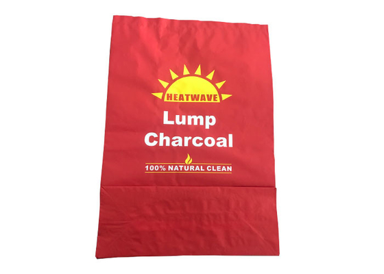 Bolsos fuertes del carbón de leña de la barbacoa 5kg de la capacidad de la bolsa de papel de la abertura de la carga