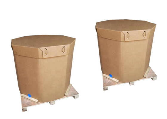 cajas de papel del embalaje flexible del envase de la categoría alimenticia de 220l 1000l IBC para el agua a granel