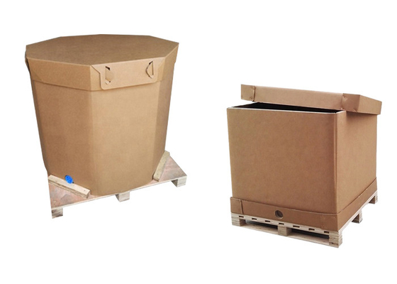 envase líquido de papel del tanque del paquete IBC de 220l 1000l con la válvula