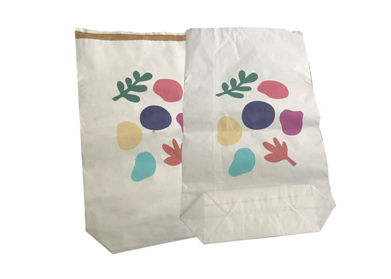 Empaquetado de encargo de la harina del trigo candeal de Logo Kraft Paper Bag For