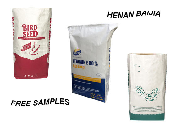 Categoría alimenticia multi inferior de los sacos del papel de empapelar del cuadrado abierto de la boca