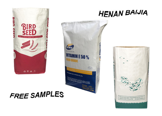 Bolsas de papel 20kg 25kg de Clay Granular Absorbent Multiwall Kraft