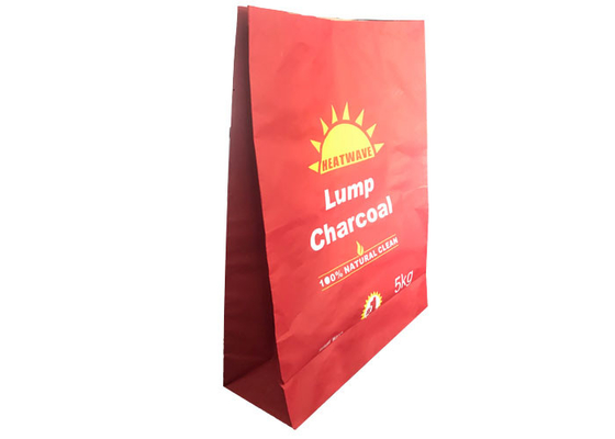 Material de empaquetado del papel de Kraft del bolso del bolso 5kg Brown del carbón de leña de la BARBACOA de la briqueta