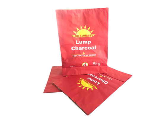 Bolsa de papel modificada para requisitos particulares de Kraft para la briqueta del serrín de la madera dura del carbón de leña de la BARBACOA de la tea