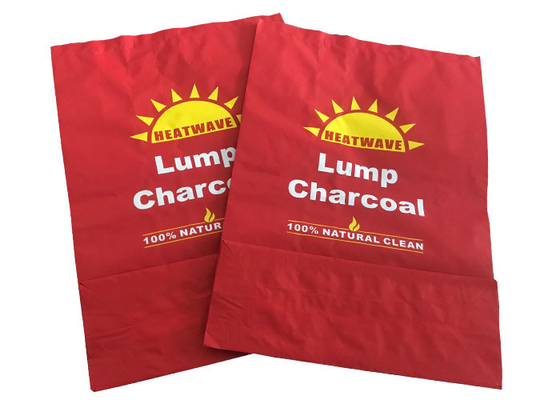 Material de empaquetado del papel de Kraft del bolso del bolso 5kg Brown del carbón de leña de la BARBACOA de la briqueta