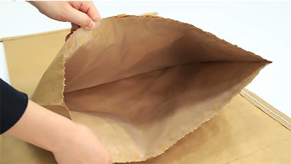 Bolsas de papel abiertas cosidas de Multiwall de la boca